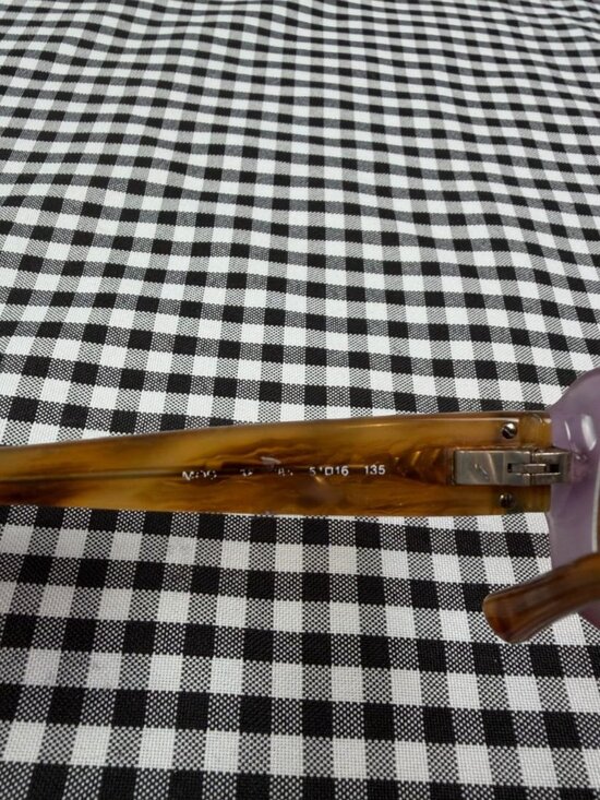 Versace Eyeglasses Frames Tortoise Brown Rectangular Italy 51-16-135 Designer main image 4
